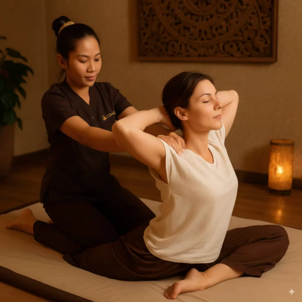 Massage thaï traditionnel chez GONG Paris