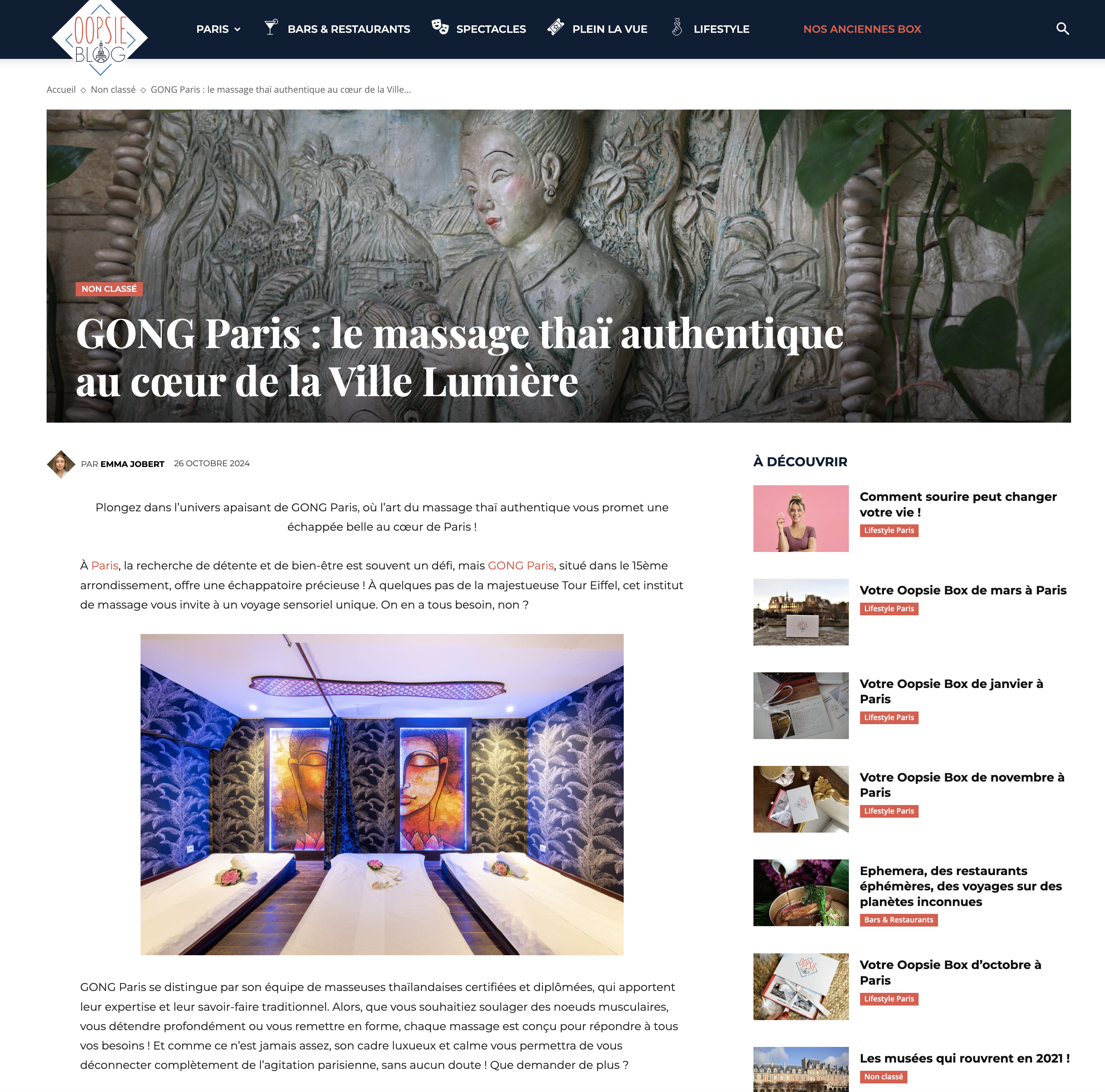Oopsie parle de GONG Paris